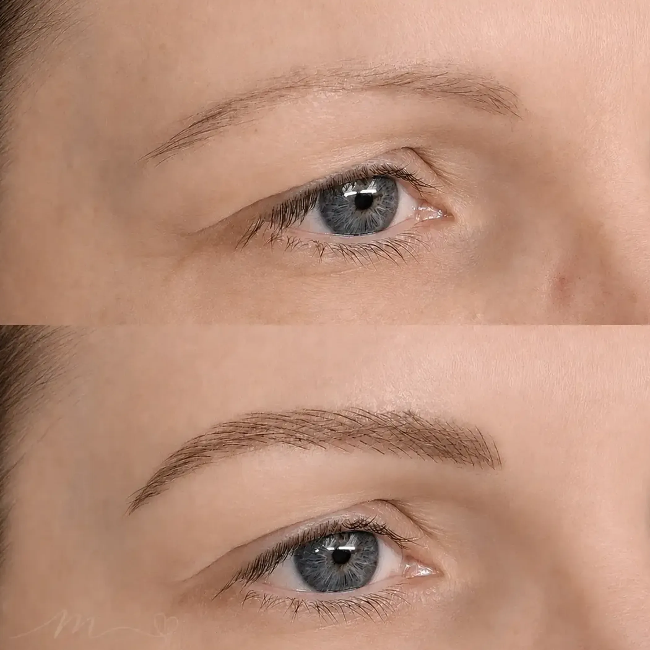 eyebrow transformation semi-permanent makeup