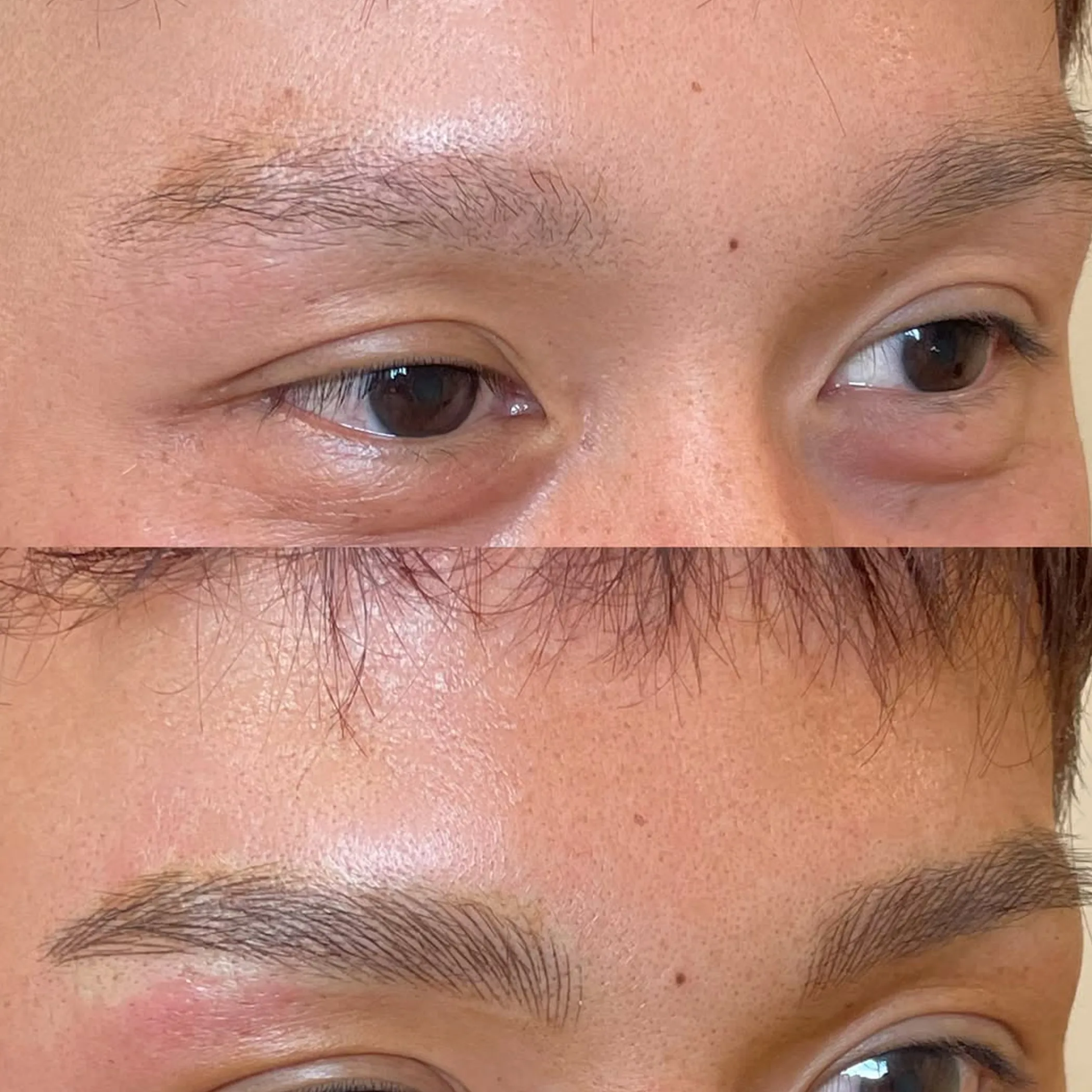 eyebrow transformation semi-permanent makeup